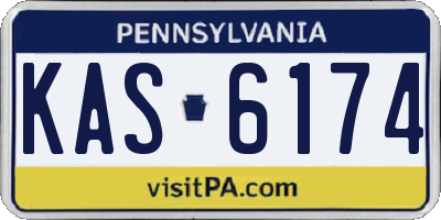 PA license plate KAS6174