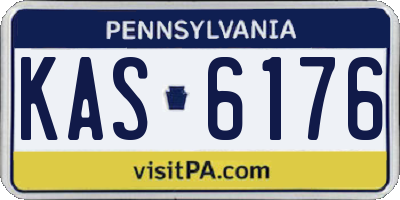 PA license plate KAS6176