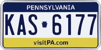 PA license plate KAS6177