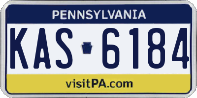 PA license plate KAS6184