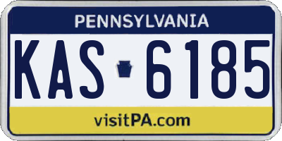 PA license plate KAS6185