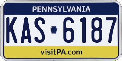 PA license plate KAS6187