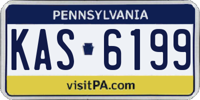 PA license plate KAS6199