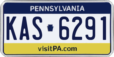 PA license plate KAS6291
