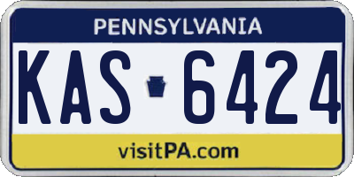 PA license plate KAS6424