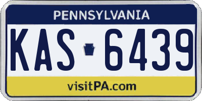 PA license plate KAS6439