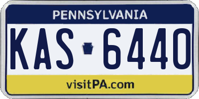 PA license plate KAS6440