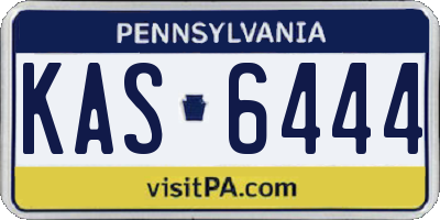 PA license plate KAS6444