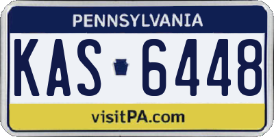 PA license plate KAS6448