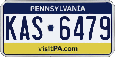 PA license plate KAS6479