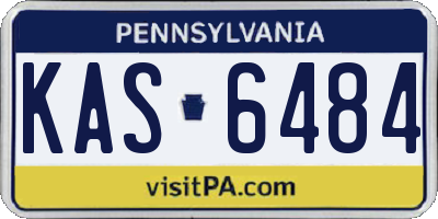 PA license plate KAS6484