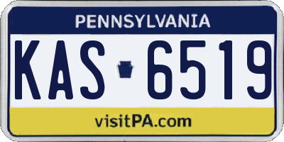 PA license plate KAS6519