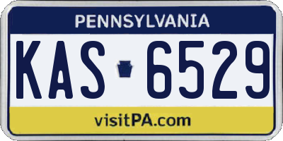 PA license plate KAS6529
