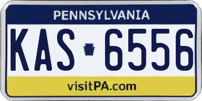 PA license plate KAS6556
