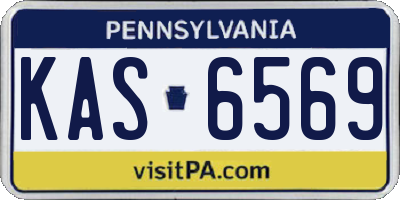 PA license plate KAS6569