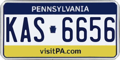 PA license plate KAS6656
