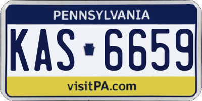PA license plate KAS6659