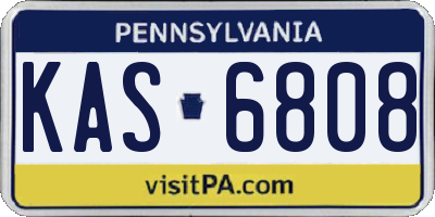 PA license plate KAS6808