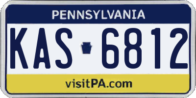 PA license plate KAS6812