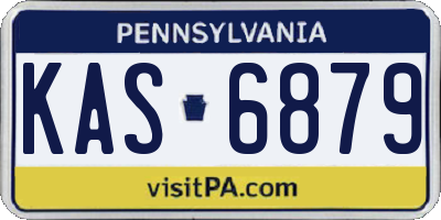 PA license plate KAS6879
