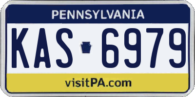 PA license plate KAS6979