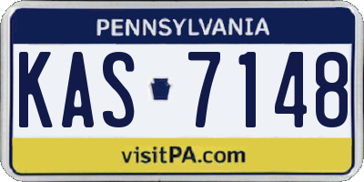PA license plate KAS7148