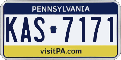PA license plate KAS7171
