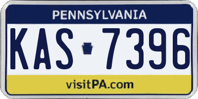PA license plate KAS7396