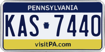 PA license plate KAS7440