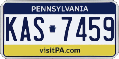 PA license plate KAS7459