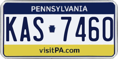 PA license plate KAS7460