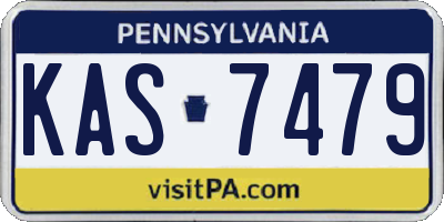 PA license plate KAS7479