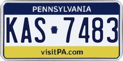 PA license plate KAS7483