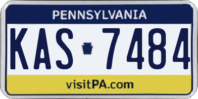 PA license plate KAS7484