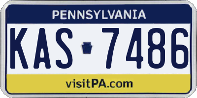 PA license plate KAS7486