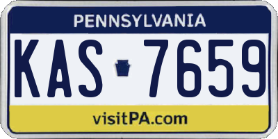 PA license plate KAS7659