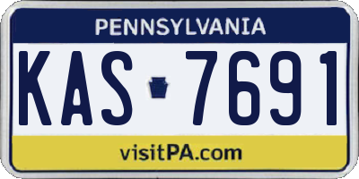PA license plate KAS7691