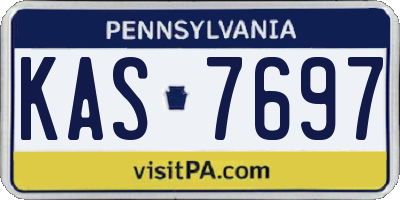 PA license plate KAS7697