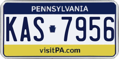 PA license plate KAS7956