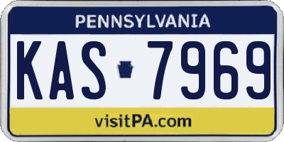 PA license plate KAS7969