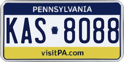 PA license plate KAS8088
