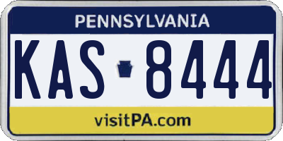 PA license plate KAS8444