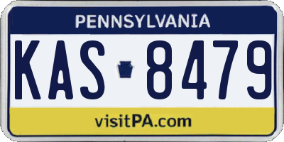 PA license plate KAS8479