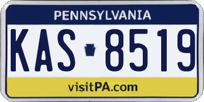 PA license plate KAS8519