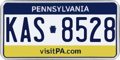 PA license plate KAS8528