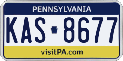PA license plate KAS8677