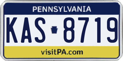 PA license plate KAS8719