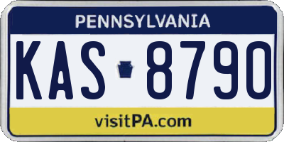 PA license plate KAS8790