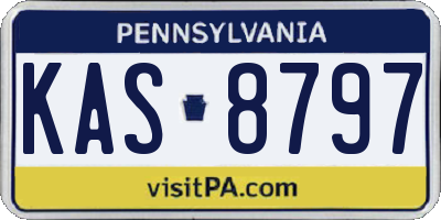 PA license plate KAS8797