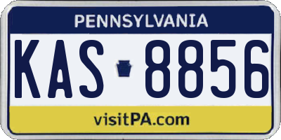 PA license plate KAS8856